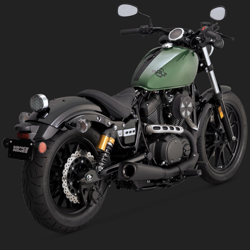 Yamaha Bolt XV950 R Exhaust Vance and Hines Competition Series Slip on 48533